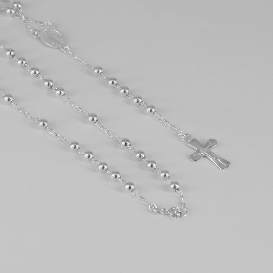 CAMANDULA MILAGROSA 4MM CRUZ CRISTO